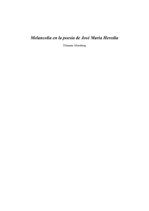 Melancolía en la poesía de José María Heredia