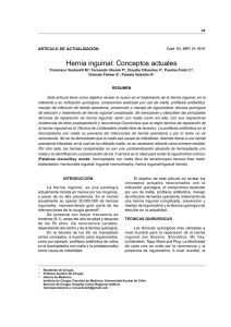 Hernia inguinal: Conceptos actuales