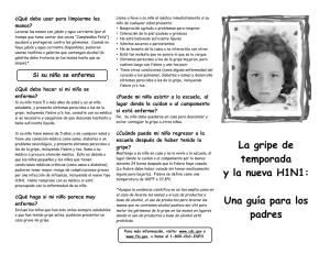 H1N1 Flu brochure (Spanish)