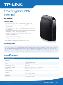 1-Port Gigabit GPON Terminal - TP-Link