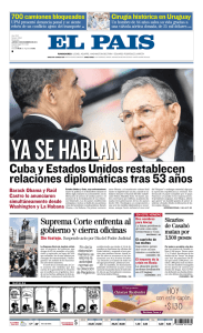 Cuba y Estados Unidos restablecen relaciones diplomáticas tras 53