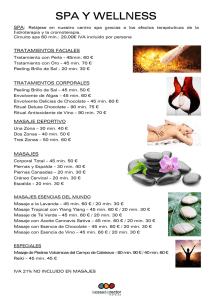 tratamientos y masajes 2014