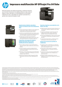 Impresora multifunción HP Officejet Pro X476dw