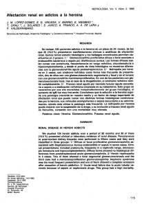 afectación renal en adictos a la heroína