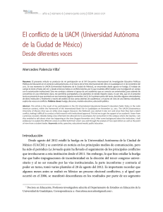 El conflicto de la UACM - Revistas Científicas de la Universidad de