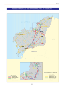 red de carreteras del estado provincia de a coruña