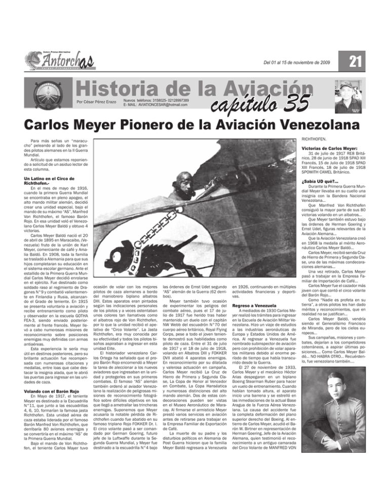 Historia De La Aviación