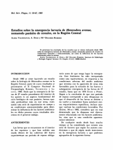 Estudios sobre la emergencia larvaria de Heterodera avenae