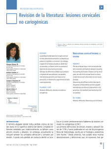 Revisión de la literatura: lesiones cervicales no cariogénicas
