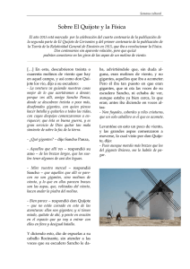 “La Física en tiempos de El Quijote”.
