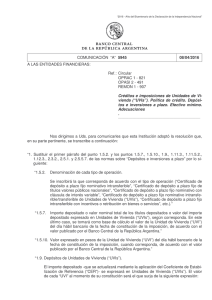“A” 5945 - del Banco Central de la República Argentina