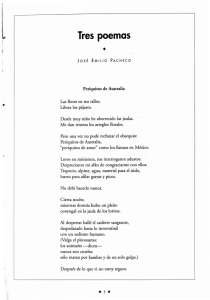 Tres poemas - Revista de la Universidad de México