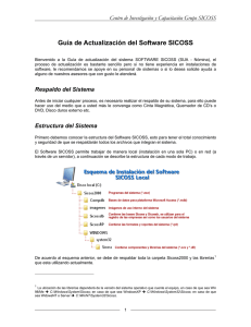 Guía de Actualización del software SICOSS