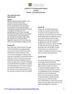 Unidad 11.7: El mundo poético hispano Español Recurso – Cien