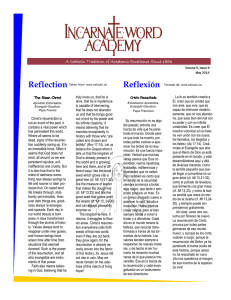 Reflection Reflexión - Incarnate Word Academy