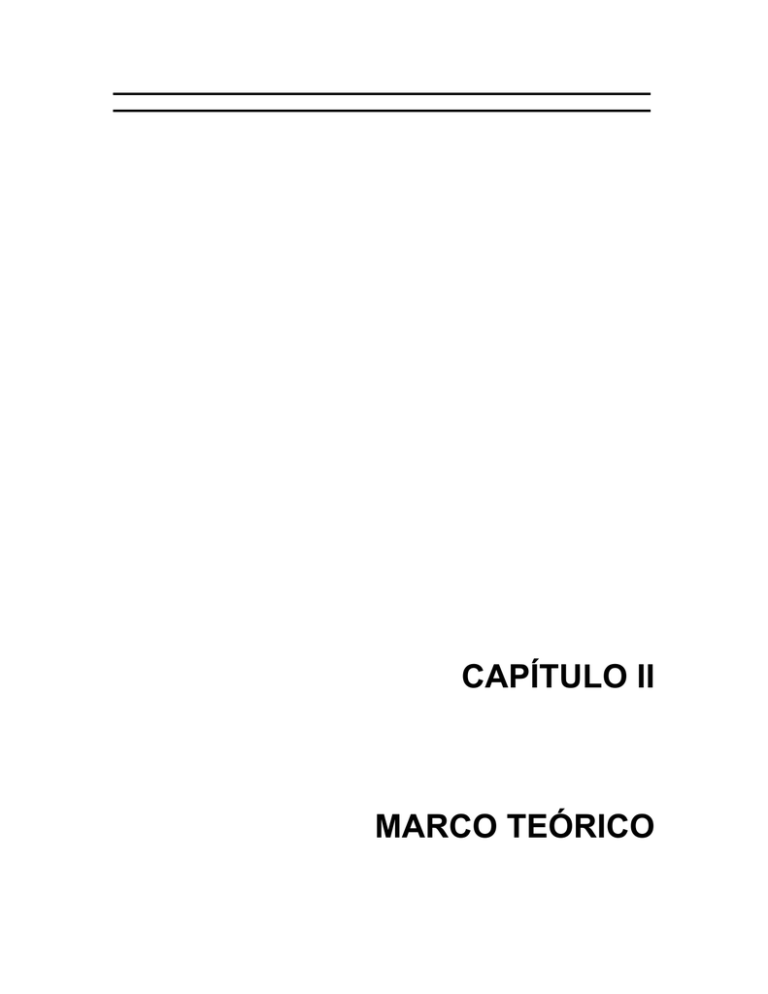 CapÍtulo Ii Marco TeÓrico