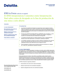 El IFRS Interpretations Committee emite Interpretación