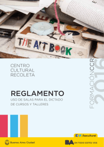 reglamento - Centro Cultural Recoleta