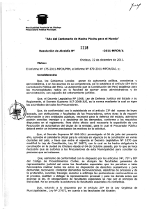 Resolución de Alcaldía - Municipalidad Provincial de Chiclayo