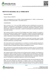 INSTITUTO NACIONAL DE LA YERBA MATE