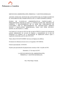 documento adjunto. - Parlamento de Cantabria