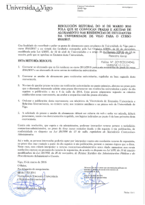 Convocatoria - Vicerreitoría de Extensión Universitaria