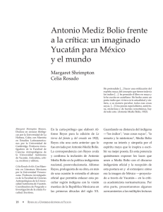 Antonio Mediz Bolio frente a la crítica: un imaginado - CIR