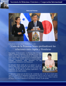 Visita de la Princesa Mako profundizará las relaciones entre Japón
