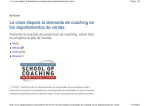 La crisis dispara la demanda de coaching en los