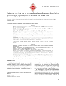 Infección cervical por el virus del papiloma humano