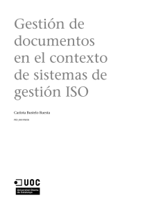Gestión de documentos en el contexto de sistemas de gestión ISO