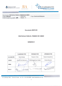 SENF-003.01 Protocolo para el tendido de camas