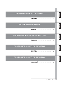 GRUPPO IDRAULICO RITORNO WATER RETURN GROUP