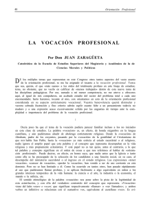 La vocación profesional. IN: IV Congreso de Estudios Vascos