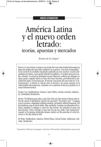 América Latina y el nuevo orden letrado: teorías, apuestas y mercados