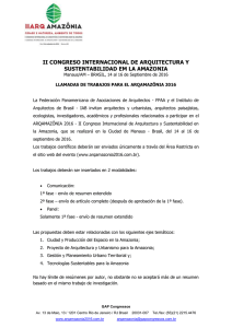 II CONGRESO INTERNACIONAL DE ARQUITECTURA Y