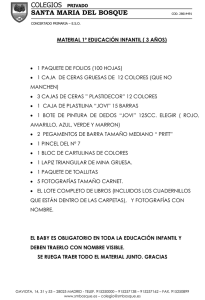 e. infantil 3 años - Colegio Santa María del Bosque