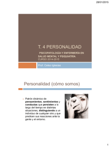T. 4 PERSONALIDAD Personalidad (cómo somos)