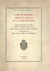 pdf Latín de Hispania: aspectos léxicos de la romanización