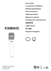 KSM9HS User Guide
