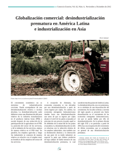desindustrialización prematura en América Latina e
