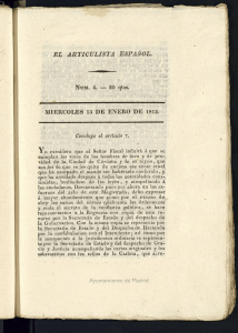 El Articulista Español del 13 de enero de 1813, nº 4