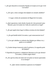 Cuestionario Cervantes