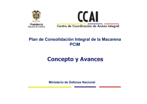 Plan de Consolidación Integral de la Macarena - ccai