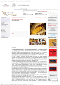 Gastronomía México : Mestizaje gastronómico : Sistema de
