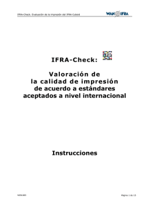 IFRA-Check: Valoración de la calidad de impresión de acuerdo a