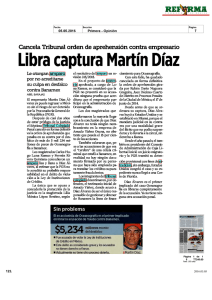 Libra captura Martín Díaz