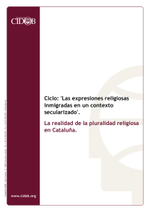 Cicle: Les expressions religioses immigrades en un context