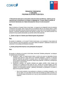 PREGUNTAS Y RESPUESTAS 1° CONCURSO