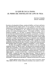 pdf Lo que se calla Diana : "El perro del hortelano" de Lope de Vega